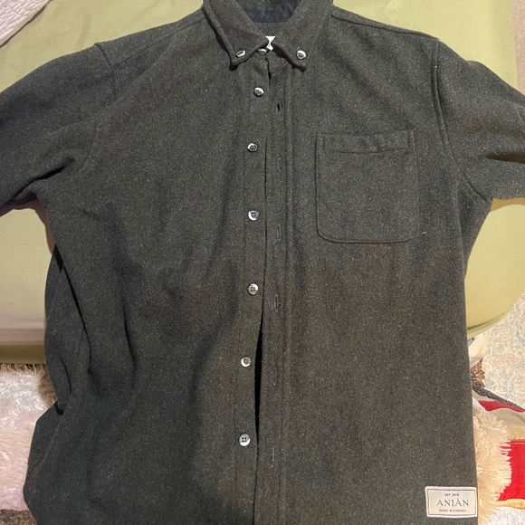 Anian modern melton wool overshirt - Picture 1 of 3